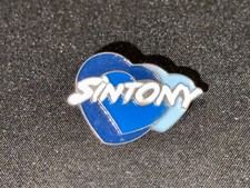 (Z12) PINS BADGE ENAMEL VINTAGE COLLECTION LOGO SINTONY COEUR BLEU