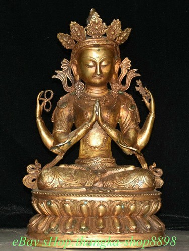 Old tibet brass - tibet, gilt