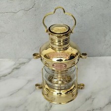 14" Laiton & Cuivre Ancre Bateau Lumière Lampe à huile Nautique Maritime...