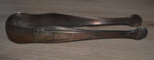 Ancienne Pince à sucre Art Déco en Métal Argenté (Poinçon)