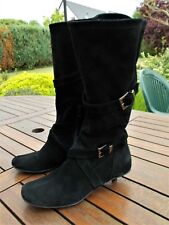 Bottes femme daim noir "André" T36 TBE 