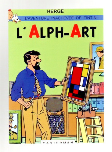 Tintin carte postale - carte,