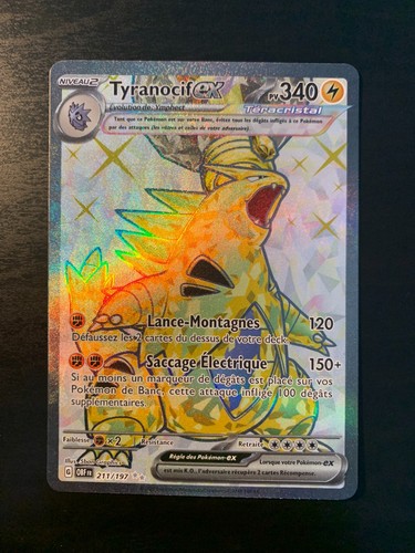 Carte pokémon tyranocif ex - carte,