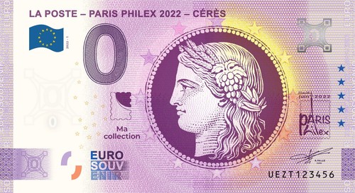 Billet souvenir france - billet,