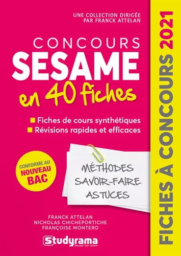 Concours sésame fiches - concours, 40