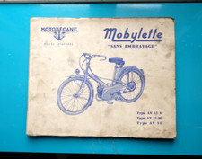 Manuel Motobecane Motoconfort Mobylette Type AV 32 S / M / AV 51 Sans Embrayage