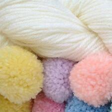 Dy Choice Designer Fil Bouffon Enfants Double Tricot Laine Pompon Bébé Crème 02