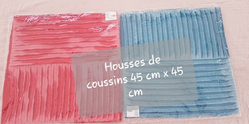 Housses coussins neufs - housses,