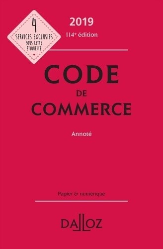 Code commerce annoté - commerce,