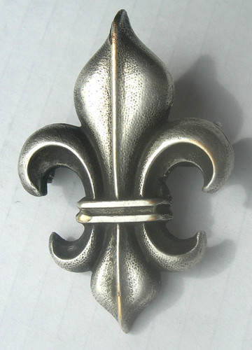 Ancienne broche fleur lys - fleur,