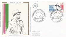 FRANCE 1989 FDC MARECHAL DE LATTRE YT 2611