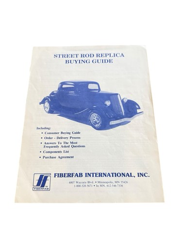 Vtg fiberfab street rod - fiberfab,