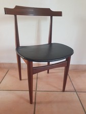 Chaise Teck  Danoise Hans Olsen Pour Frem Rojle Fin 50's