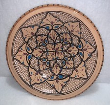 Plat NABEUL Tunisie, 1950’s Style Andalou Ø325mm H.75mm Unique Parfait État