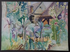 Aquarelle    PAYSAGE  SARTHE