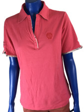 Brax Golf Polo Femme Fushia Manche Courte Col Rond Occasion Top Qualité Taille L