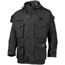 MFH Commando Veste Tactique Hotte Police Hommes Smock Military Manteau Noir