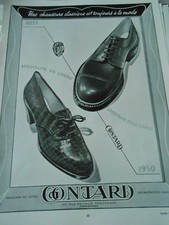 Publicitté Advertising 1950  Chaussure Contard classique à la mode