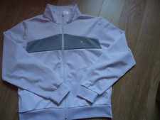 BLOUSON SPORT DOMYOS/DECATHLON. BLANC/GRIS 12 ANS 