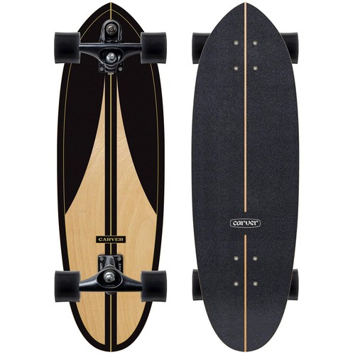 Carver black label surfskate - black,