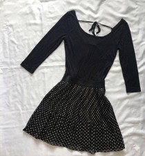 Robe Courte Noire Stradivarius