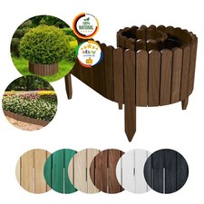 Floranica Rollborder Clôture de Jardin 200 cm Flexible en Bois de Pin Bordure