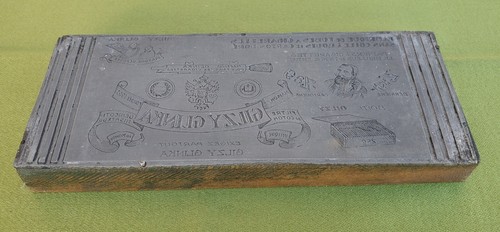 Ancienne plaque imprimerie - plaque,