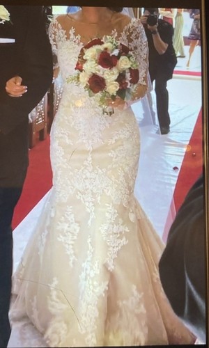 Bridal wedding offwhite dress - wedding,