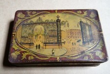 Boite en tôle lithographiée macarons de Nancy du Vieux Gourmet Louis DIXNEUF