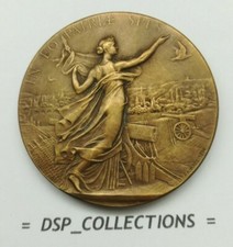 💎Médaille, ART NOUVEAU Bronze 50 mm - IN EO PATRIAE SPES par Borel 1894 💎P5C8