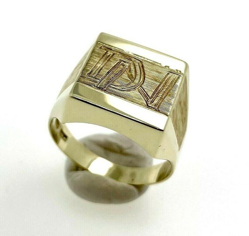 Bague chevalière homme 333 - or,