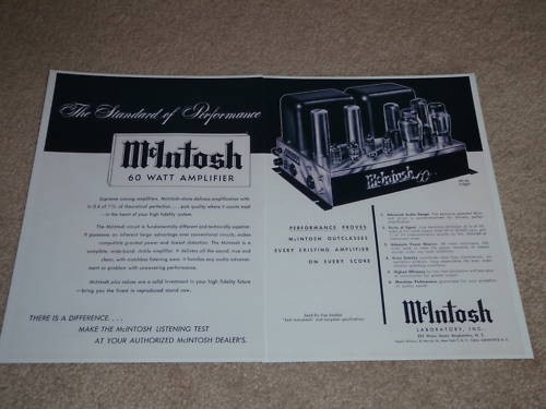 Mcintosh tube amp - mcintosh, mc-60