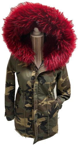Veste longue femme camouflage - longue,