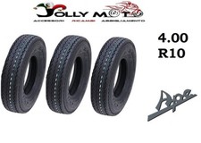 3 Pneumatiques 4.00-10 PR6