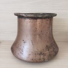 Chaudron, cache pot,mesure à grain  en cuivre, décoration,charbon, vintage