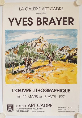 Affiche yves brayer - yves, 1991