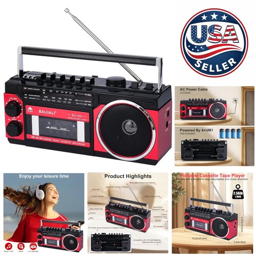 Portable cassette boombox - portable,