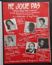 partition Ne joue pas - Dalida
