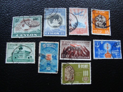 Ceylan timbres obliteres - 9,