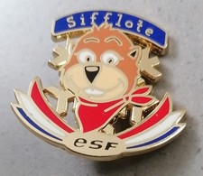 Insigne Broche Médaille de Ski ESF "SIFFLOTE" Brevet Niveau test enfant ourson