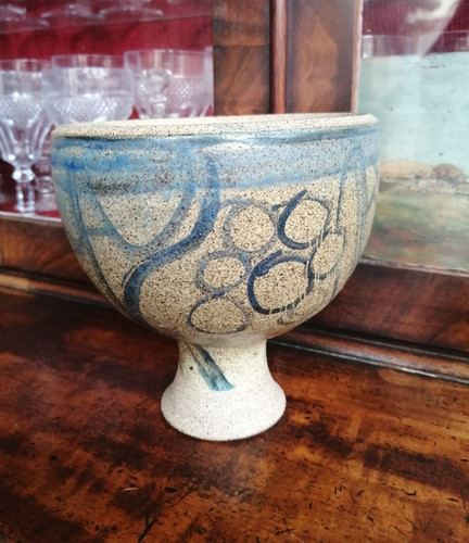Coupe sur piédouche grès - coupe, en