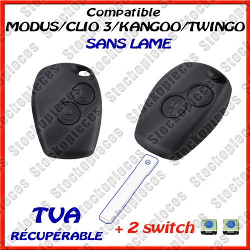 Coque cle plip kit reparation - cle,