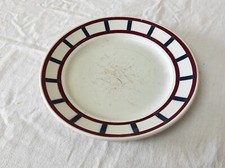 Ancienne Assiette plate en céramique  FB  BADONVILLER 23cm