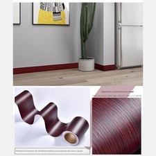 Ensemble d'autocollants plinthe texture bois multicolore application lisse