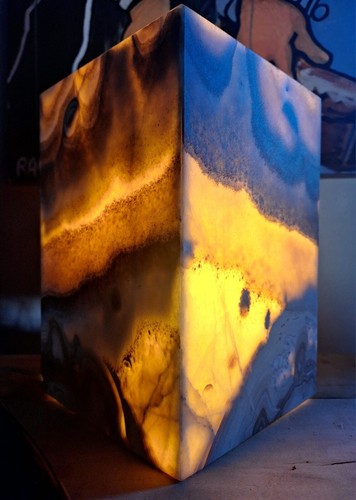 Lampe onyx poser luminaire - lampe, à