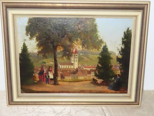 Tableau huile paysage - huile,