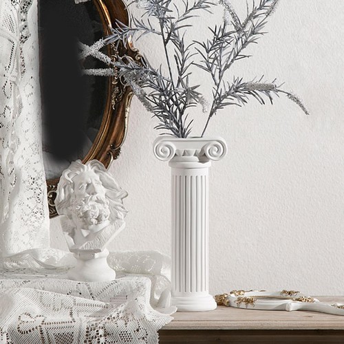 Colonne grecque vase - à, fleurs
