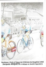 cyclisme, carte postale