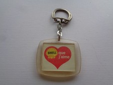 ANCIEN PORTE CLE SHELL QUE J'AIME AUTOMOBILE  PLASTIQUE