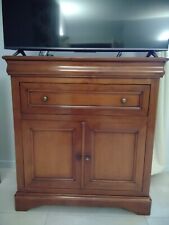 Meuble TV louis Philippe bois massif Merisier